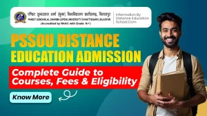 pssou distance education course admission guide