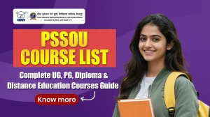 PSSOU Distance Education Course List 2026