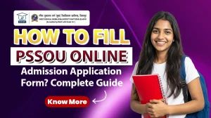 PSSOU Online Admission Application Form 2026