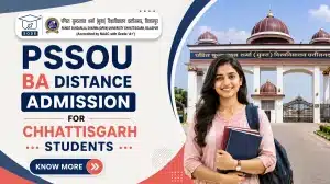 PSSOU BA Distance Admission for Chhattisgarh Students 2026