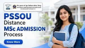 PSSOU Distance MSc Admission 2026 eligibility and admission process
