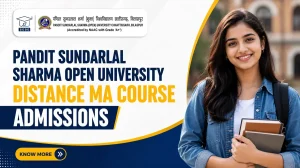 PSSOU Distance MA Course Admission eligibility fees and course details