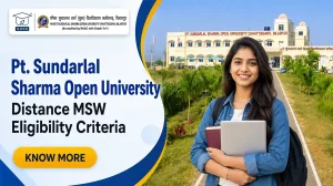 PSSOU MSW Eligibility 2026